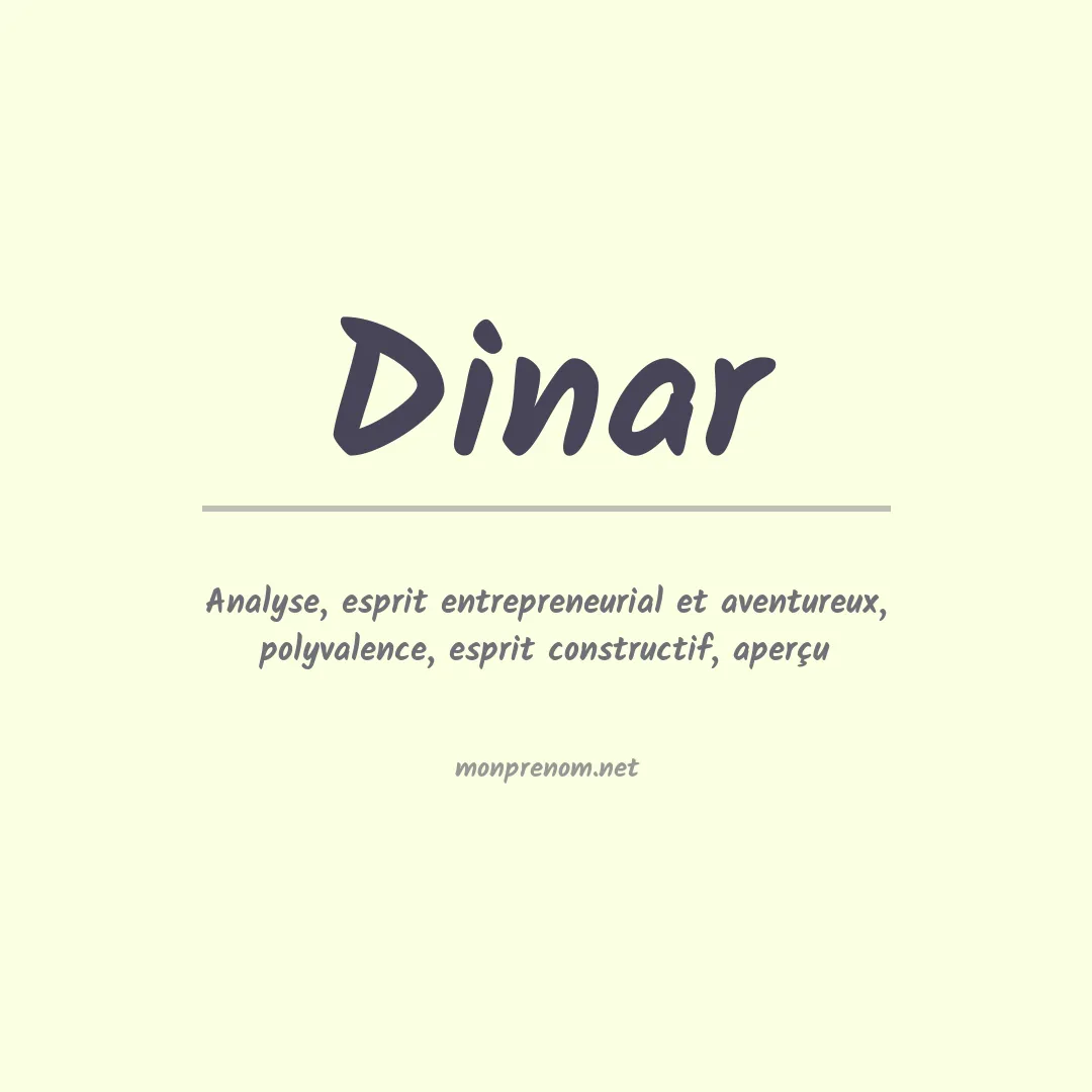 Prénom Dinar