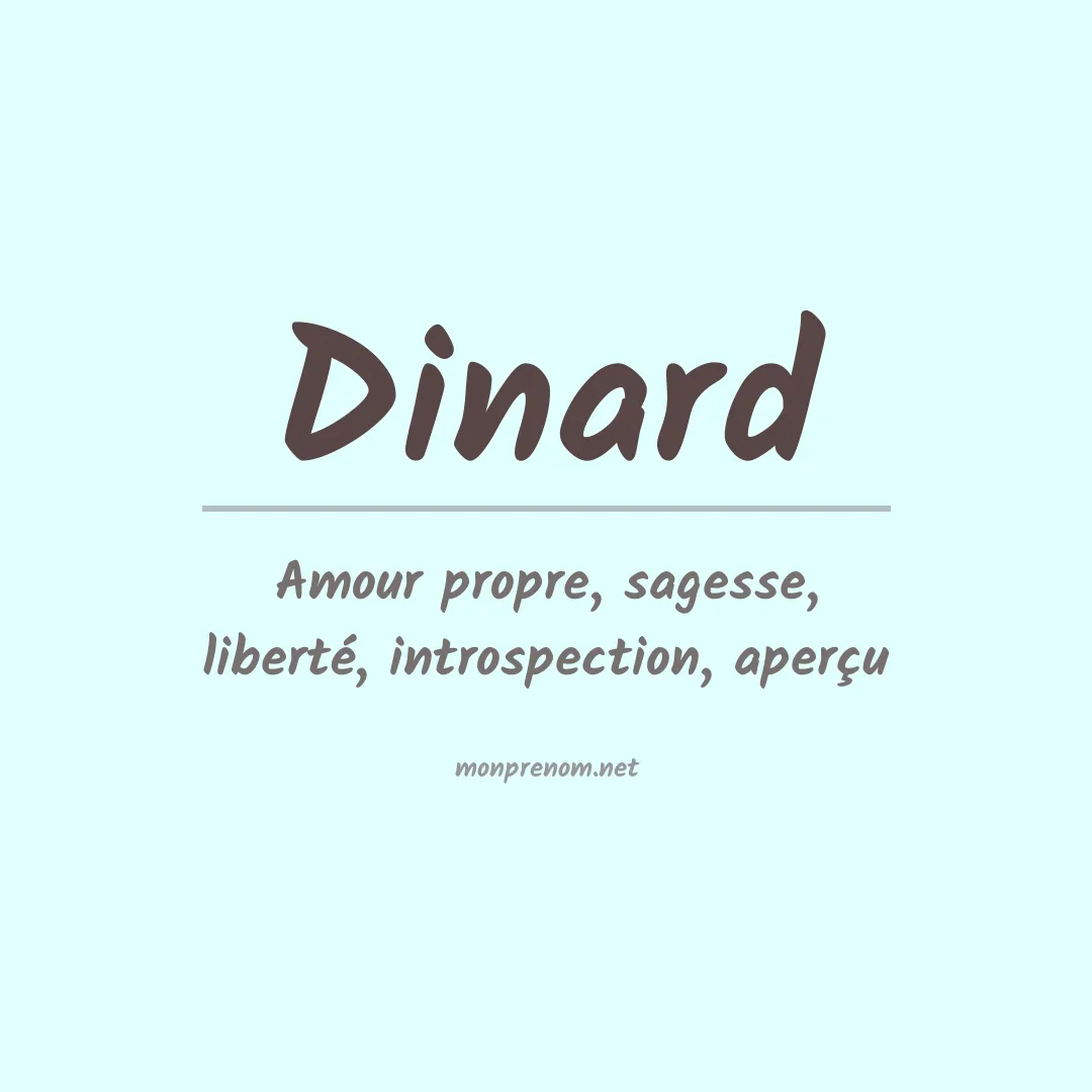 Signification du prénom Dinard