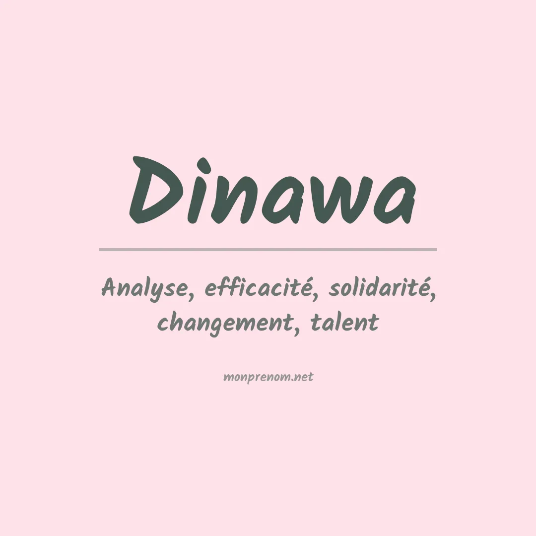 Signification du prénom Dinawa