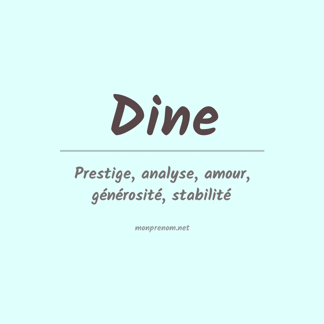 Prénom Dine