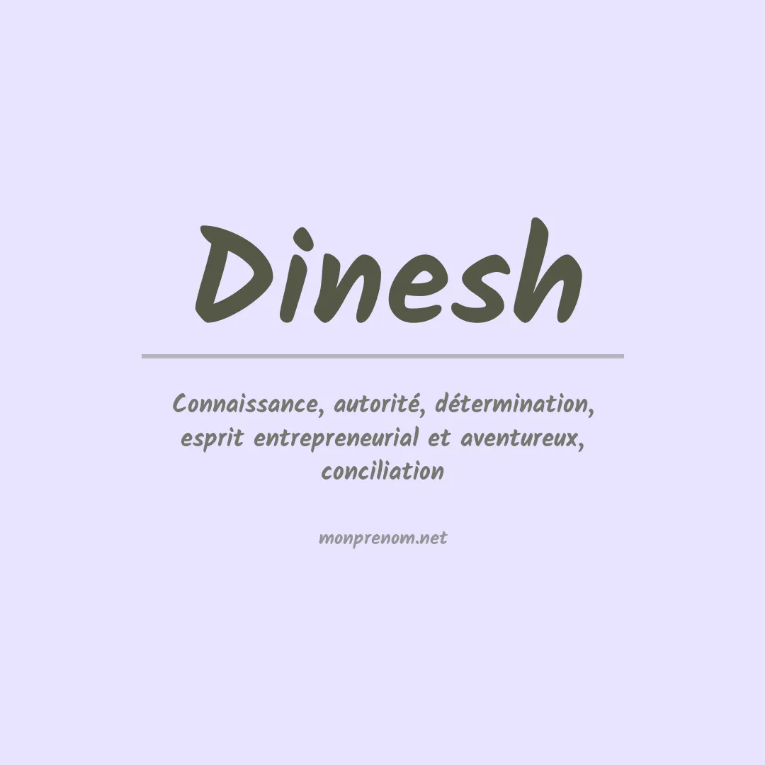 Prénom Dinesh