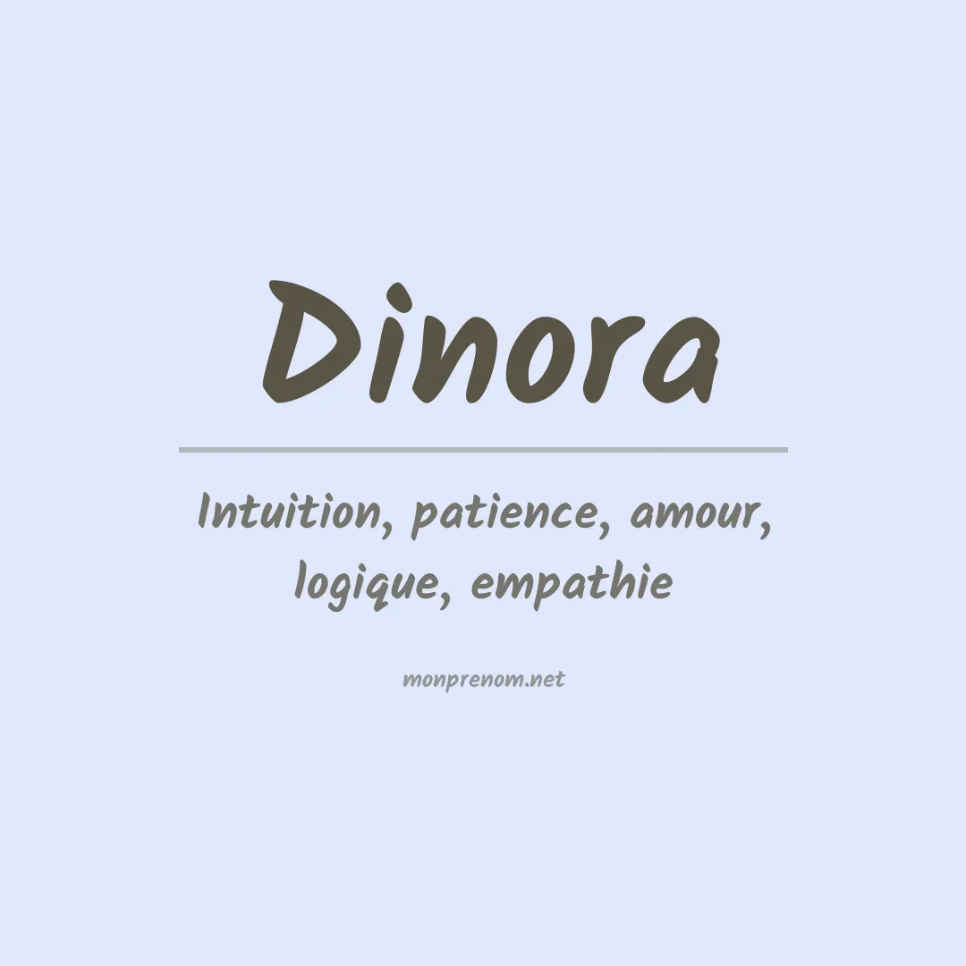 Signification du prénom Dinora