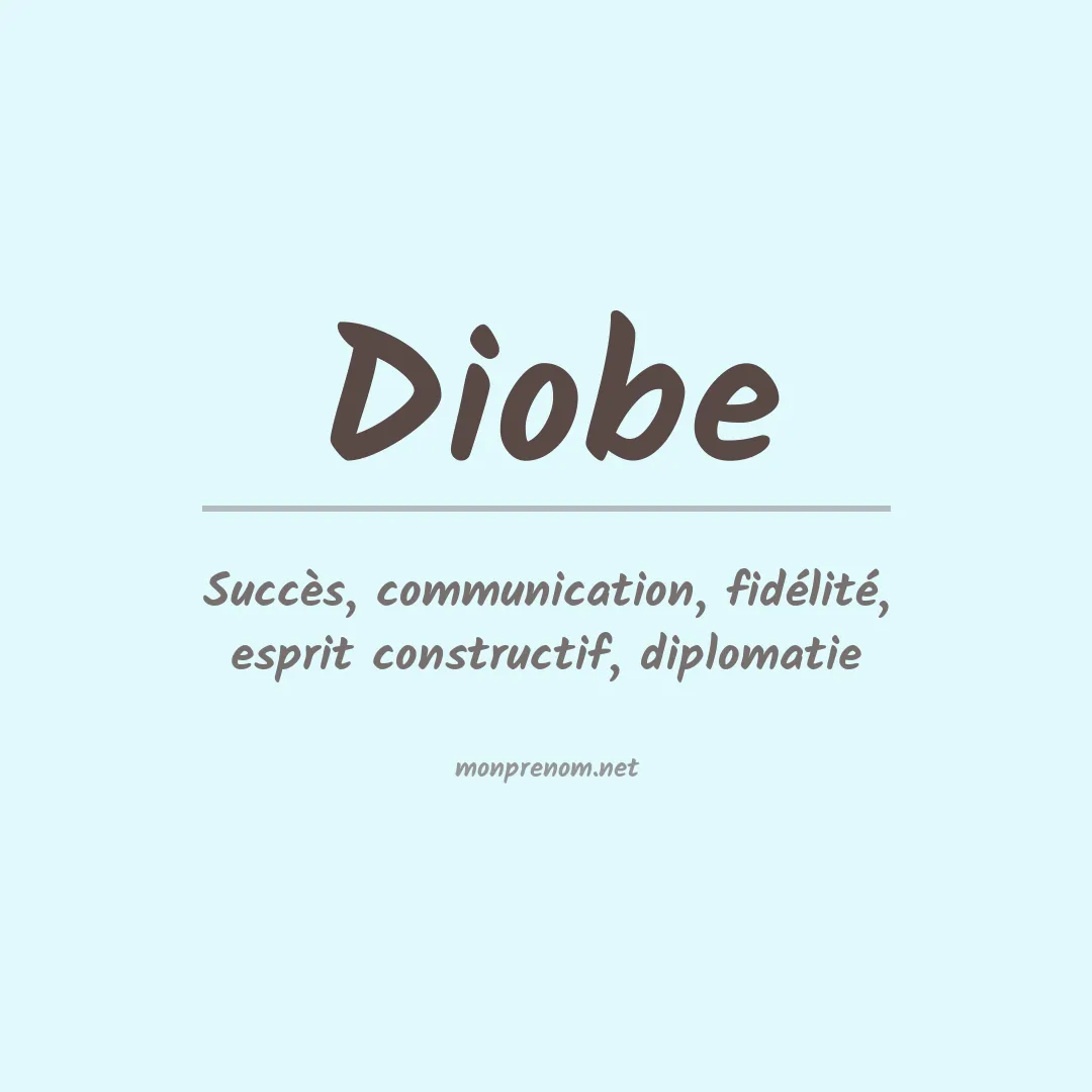 Signification du prénom Diobe