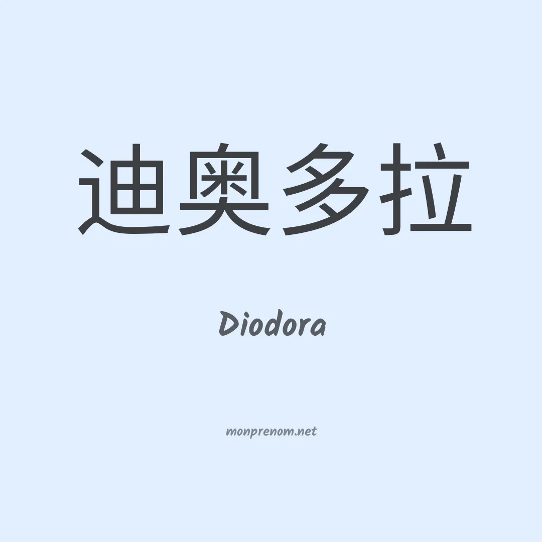 Diodora en chinois