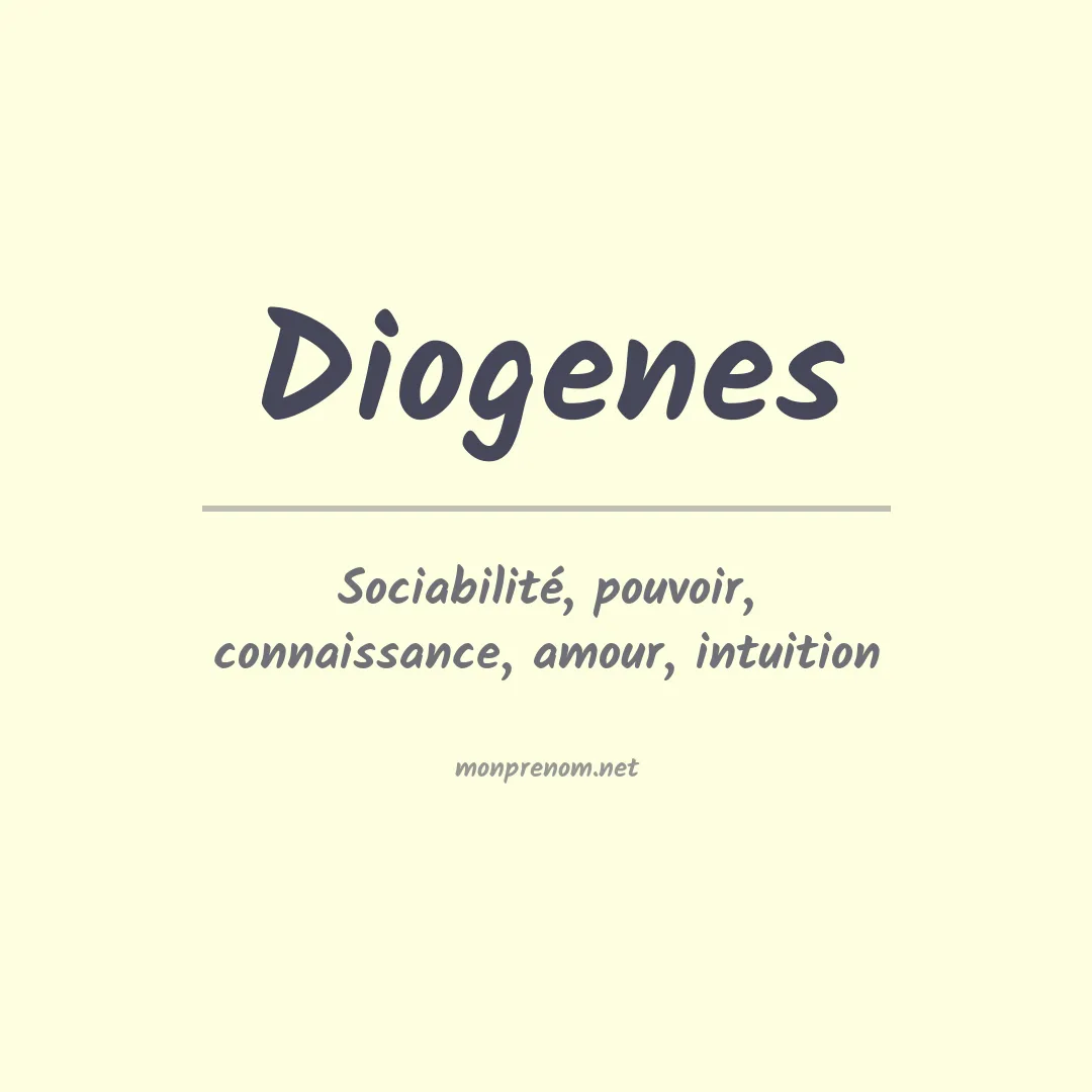 Signification du prénom Diogenes