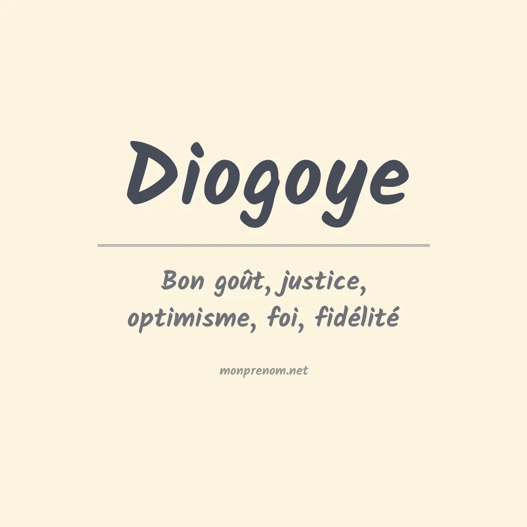 Prénom Diogoye