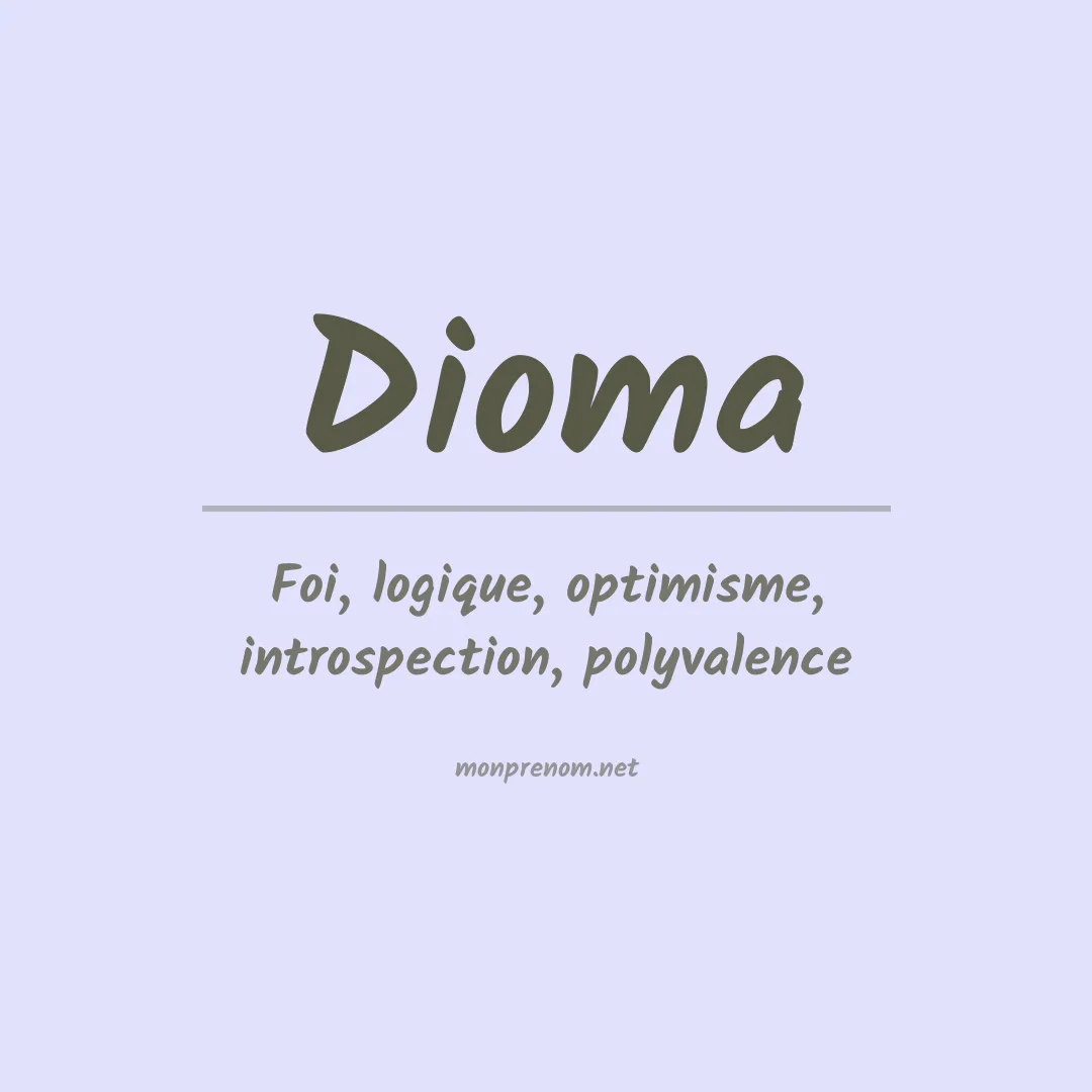 Prénom Dioma