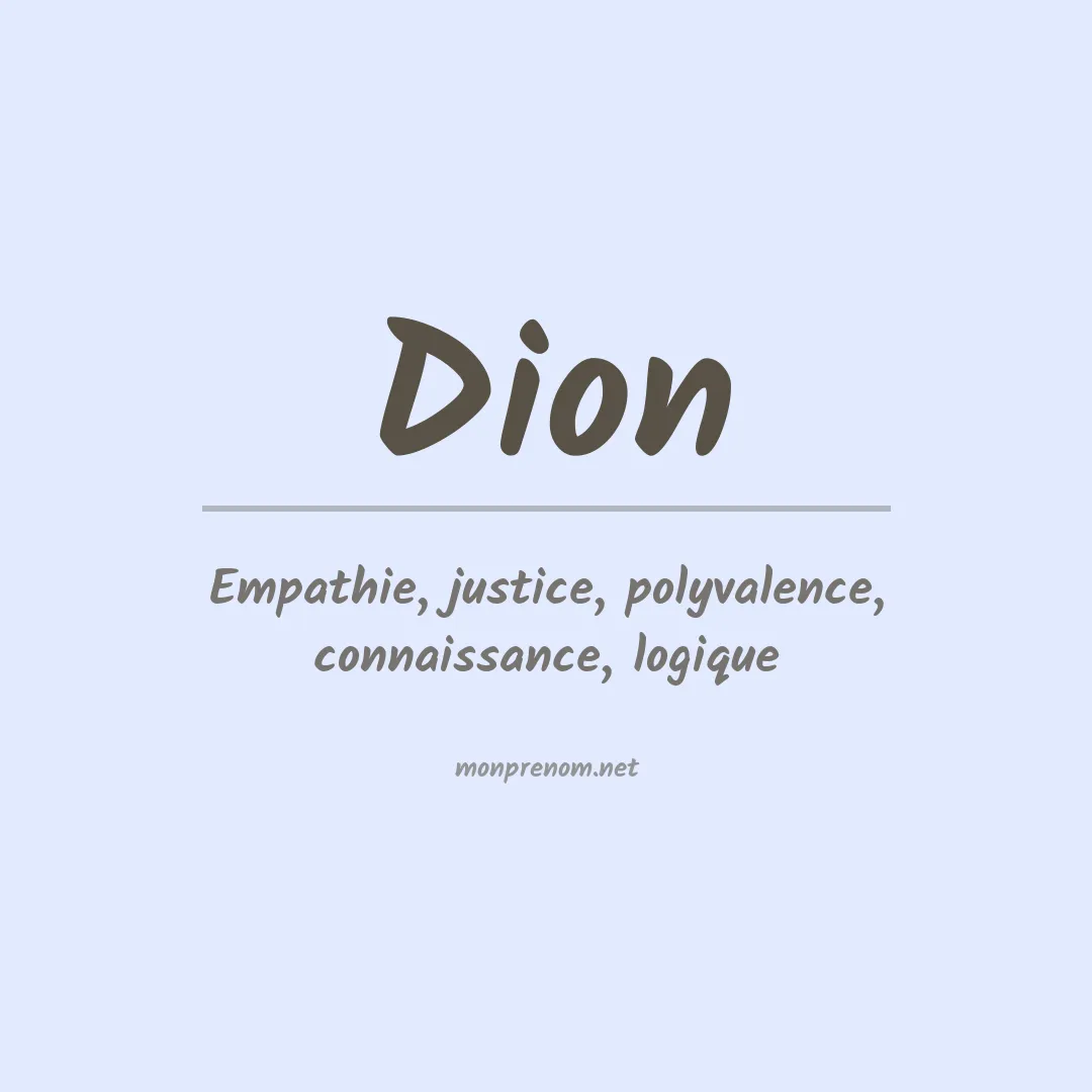 Prénom Dion