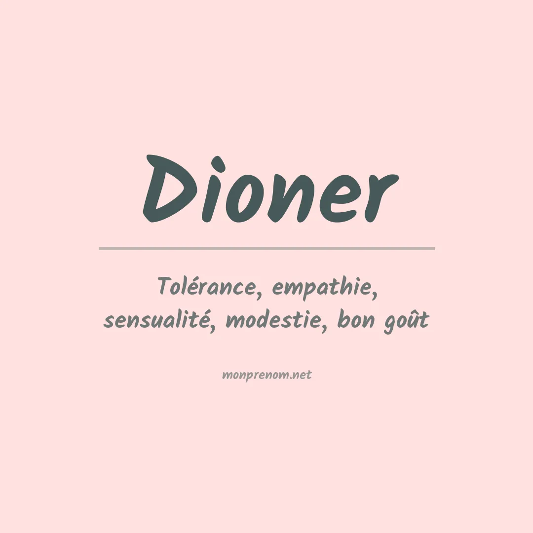 Prénom Dioner