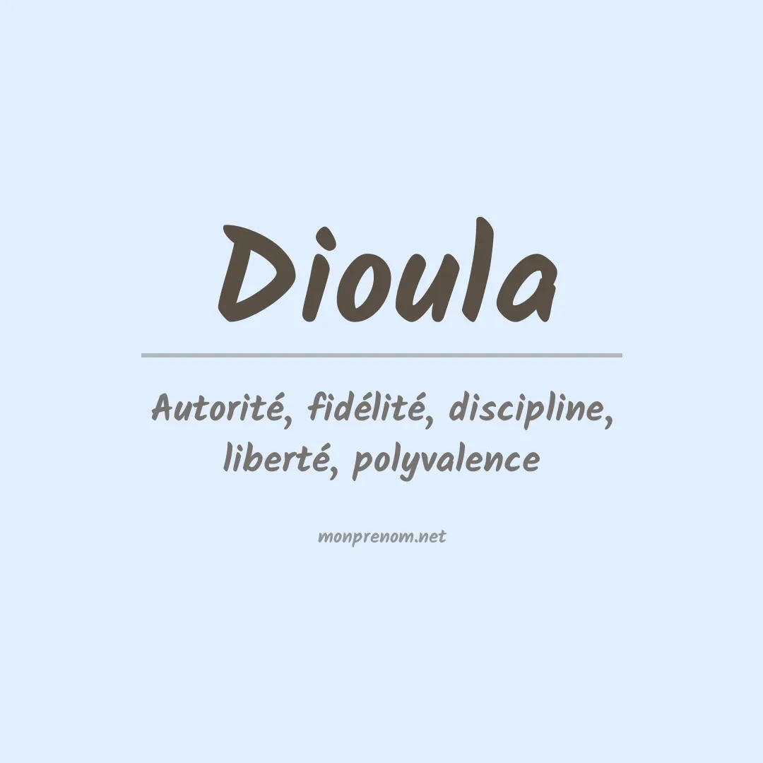 Signification du prénom Dioula
