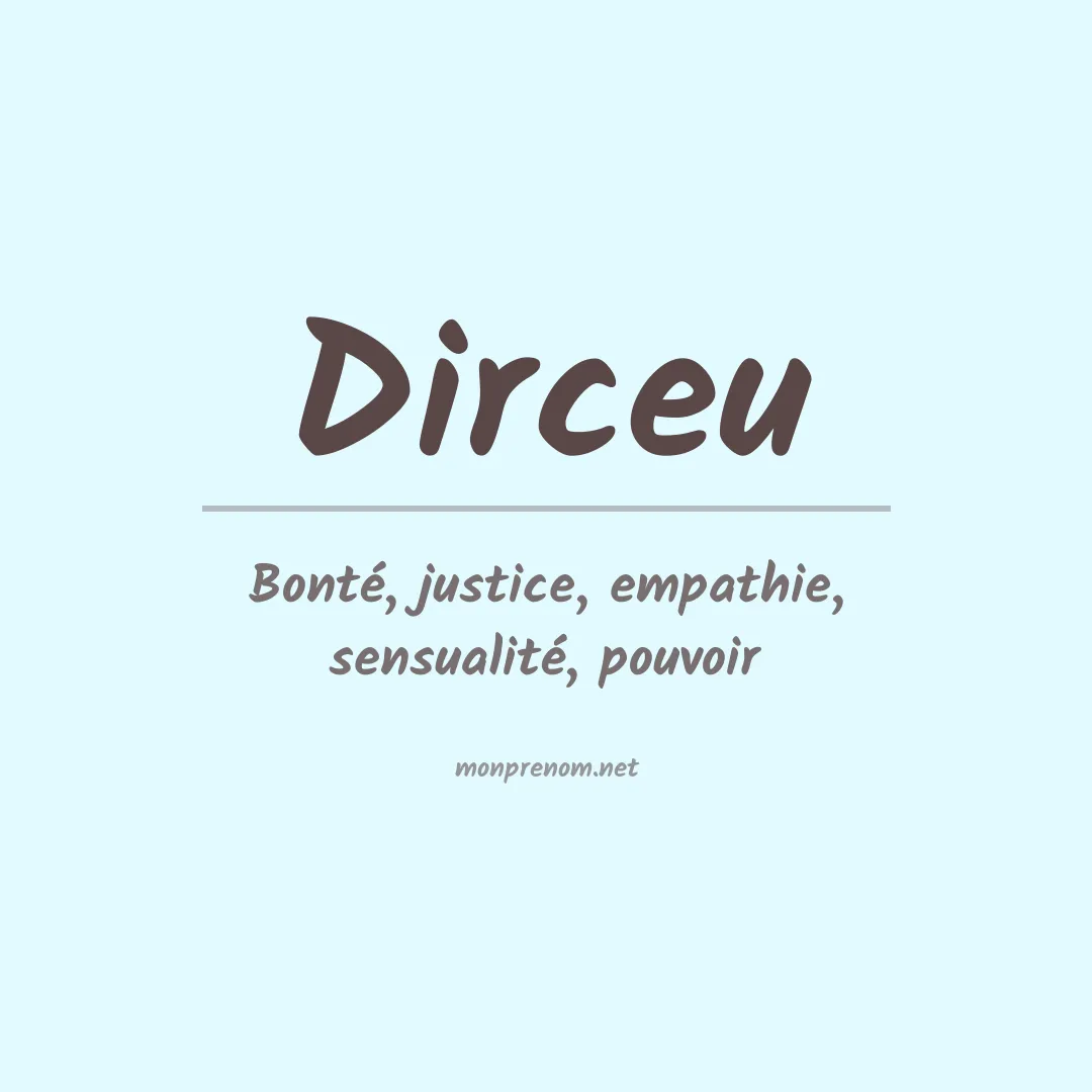 Prénom Dirceu