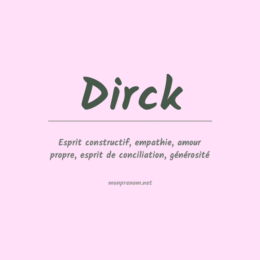 Prénom Dirck