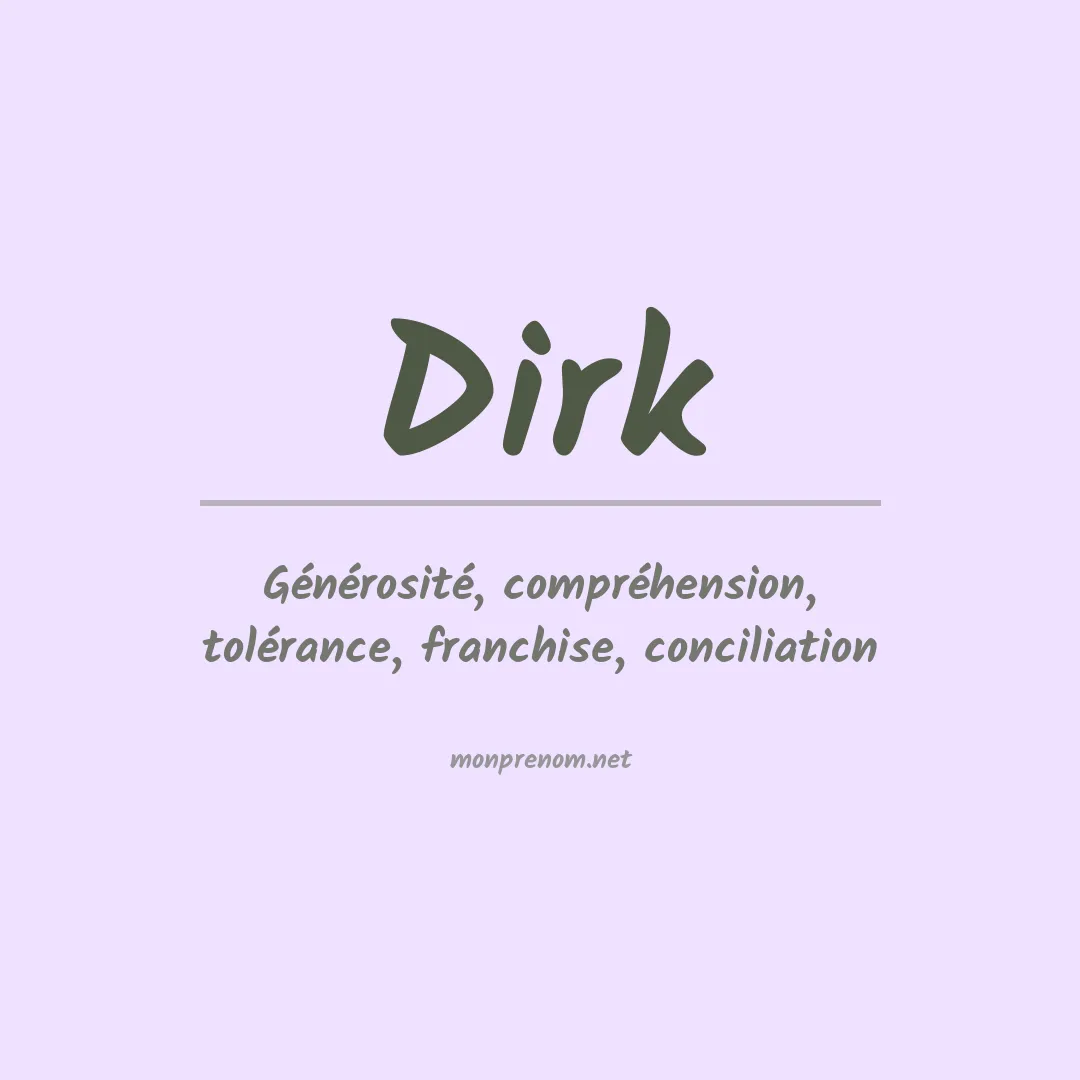 Prénom Dirk
