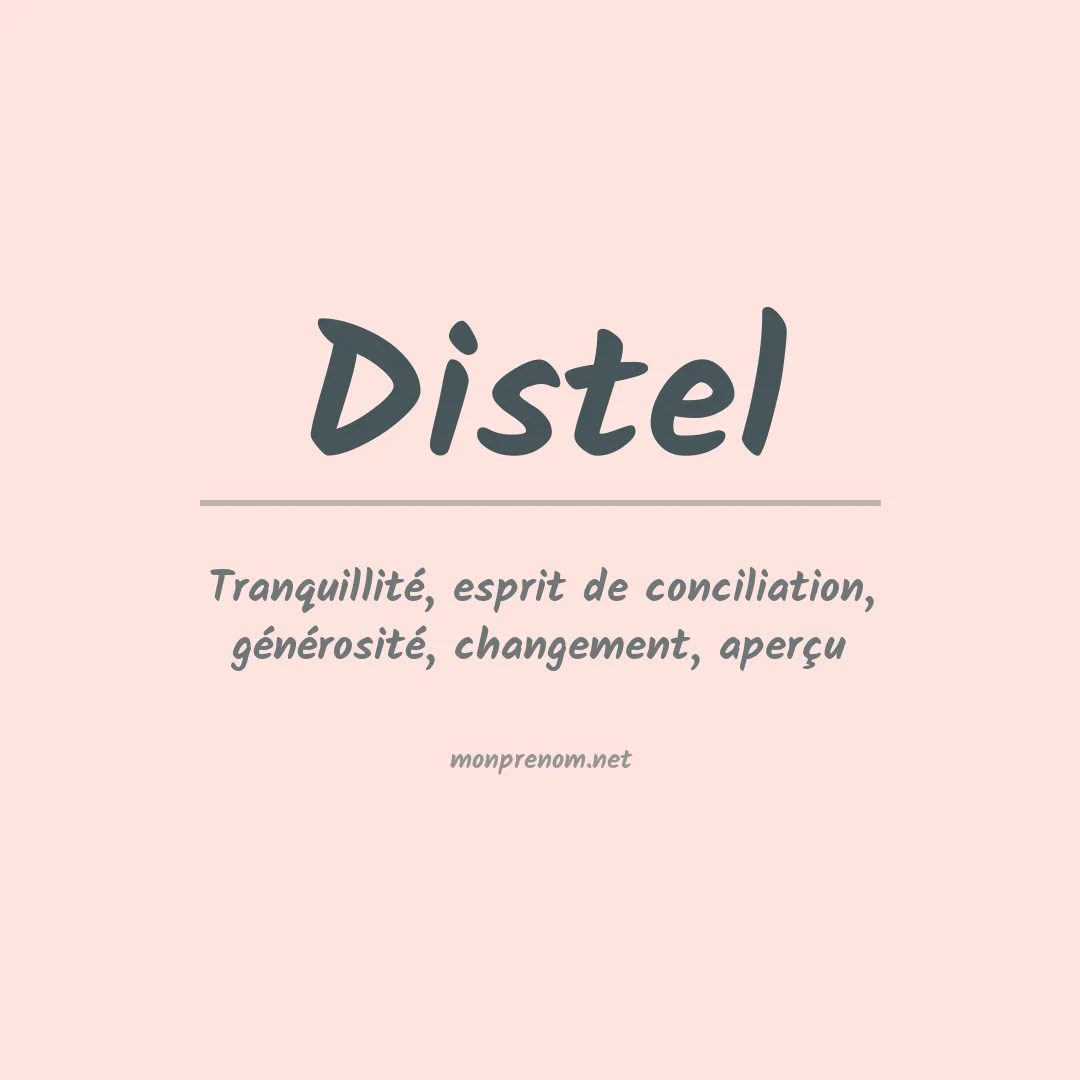 Prénom Distel