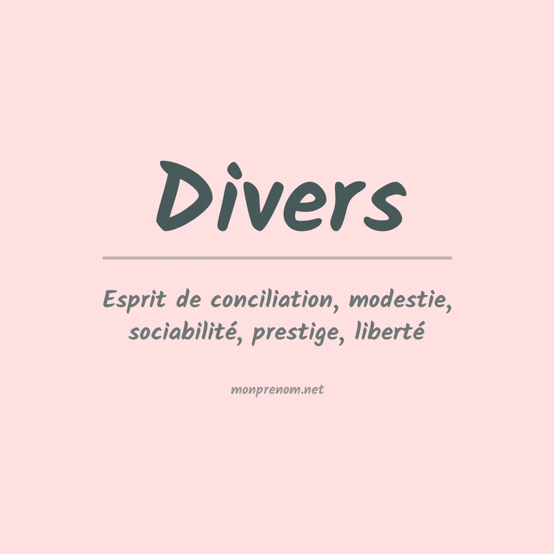 Prénom Divers