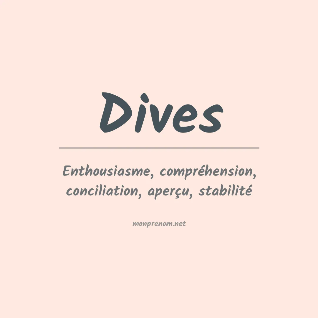 Signification du prénom Dives