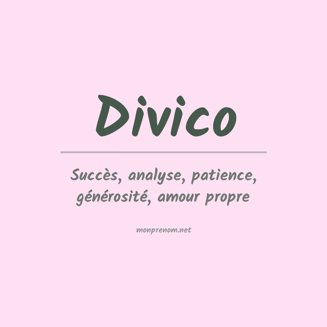 Signification du prénom Divico