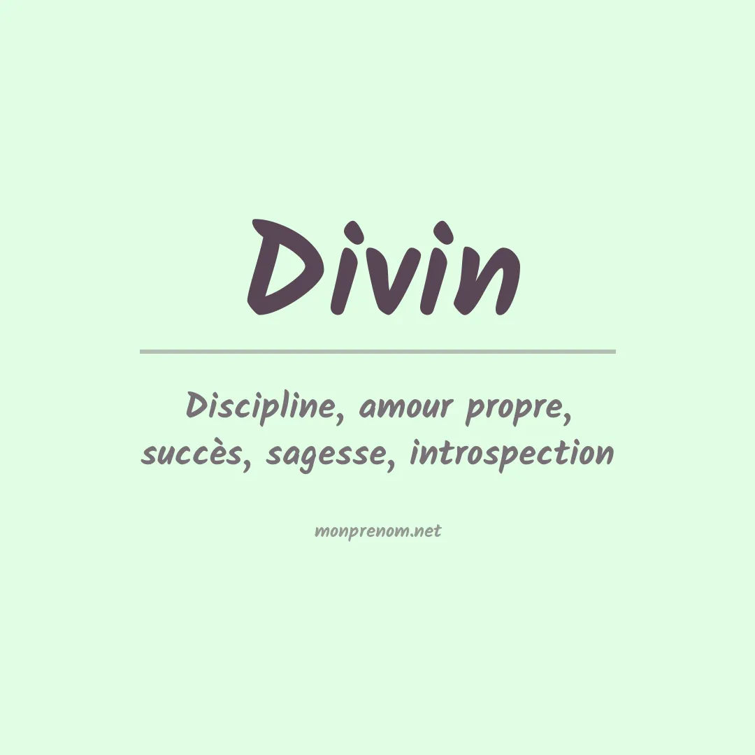 Prénom Divin