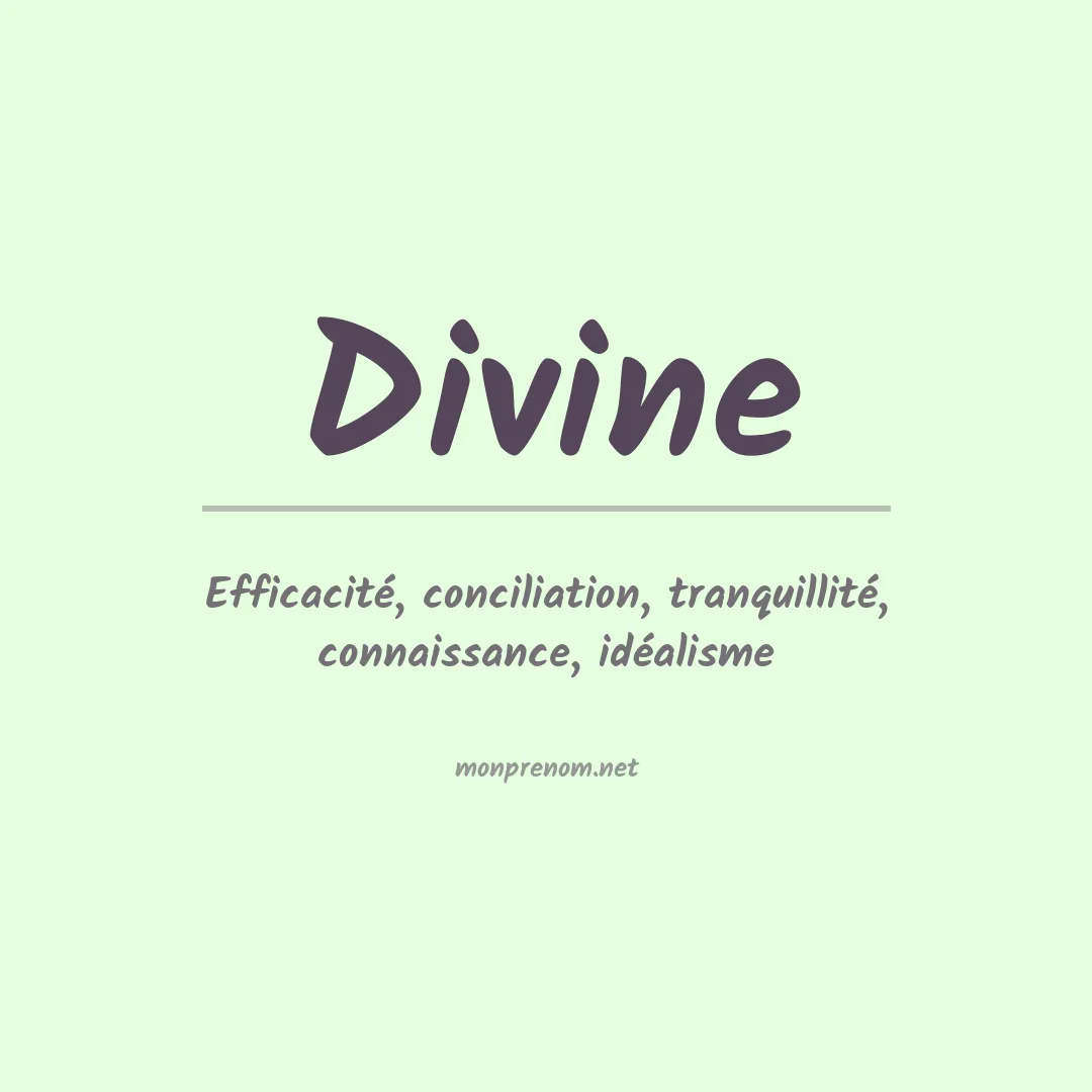 Prénom Divine