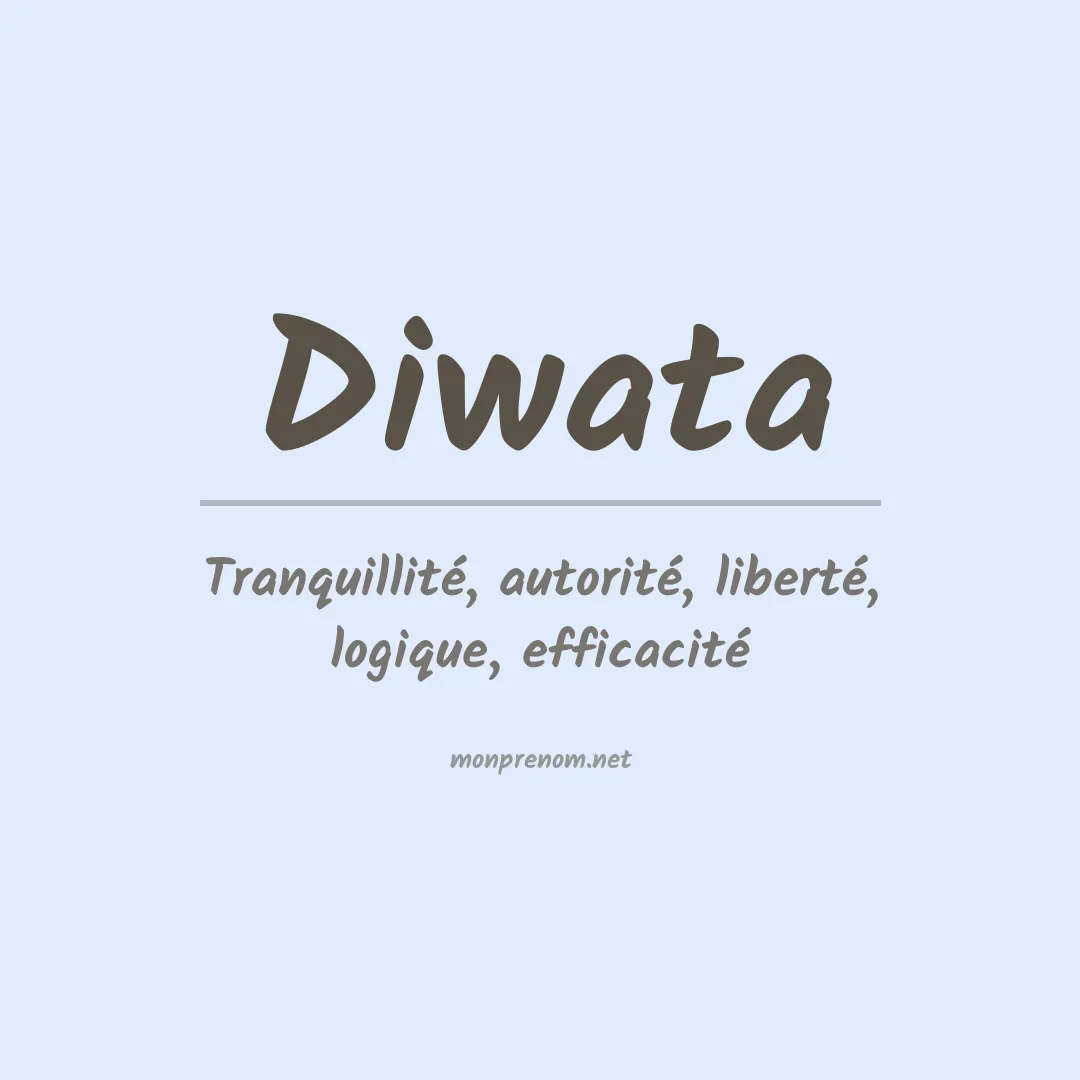 Signification du prénom Diwata