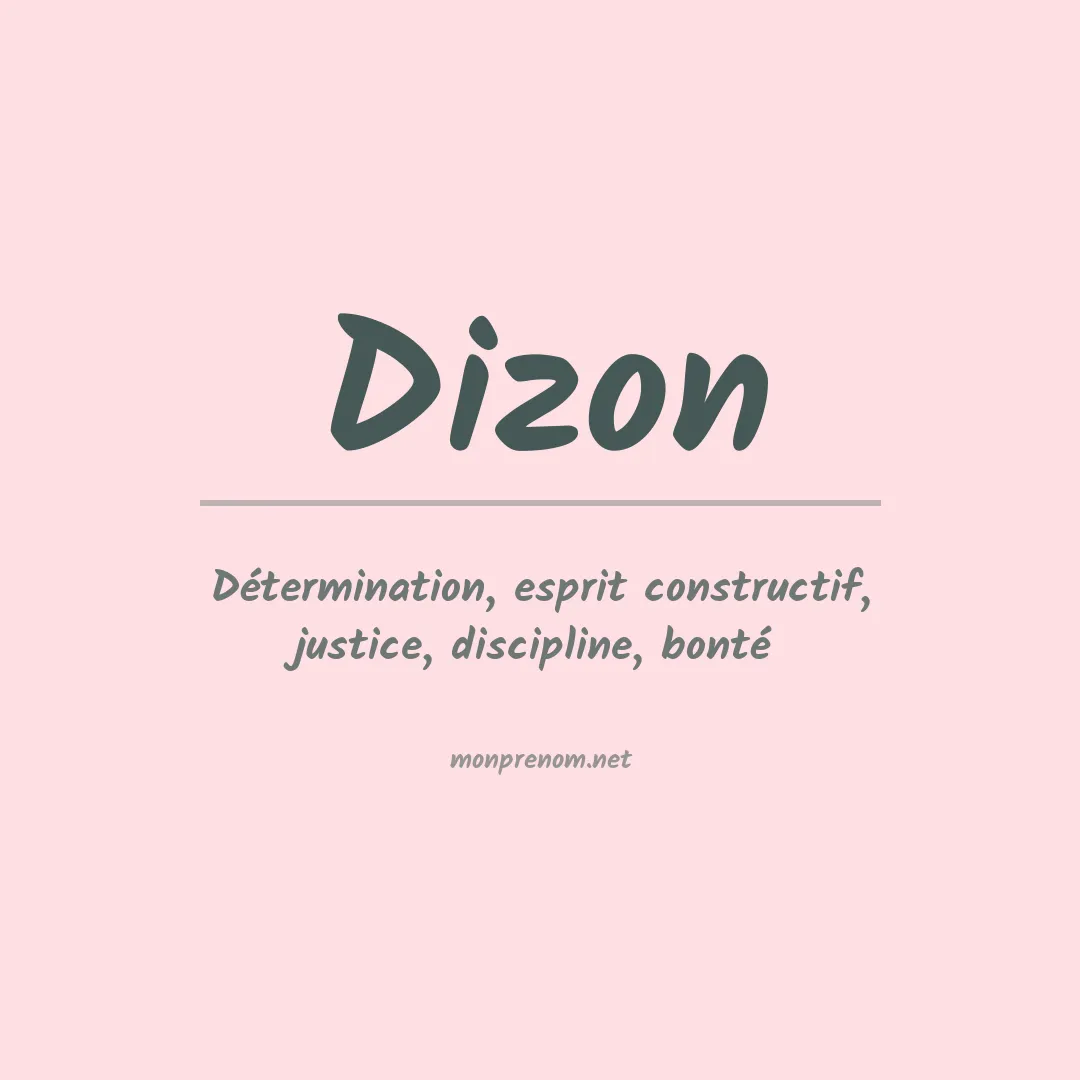 Prénom Dizon