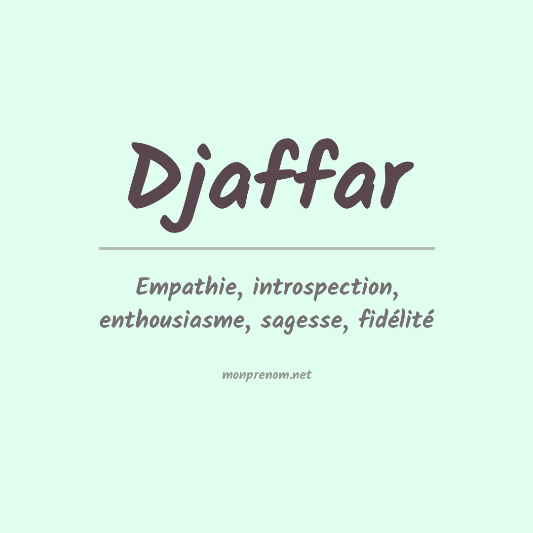 Prénom Djaffar
