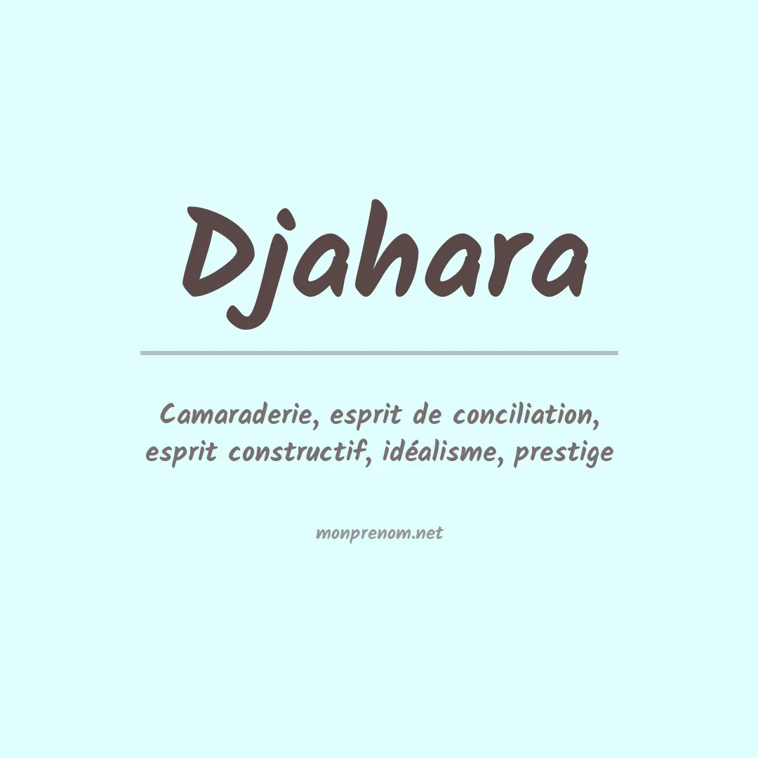 Prénom Djahara