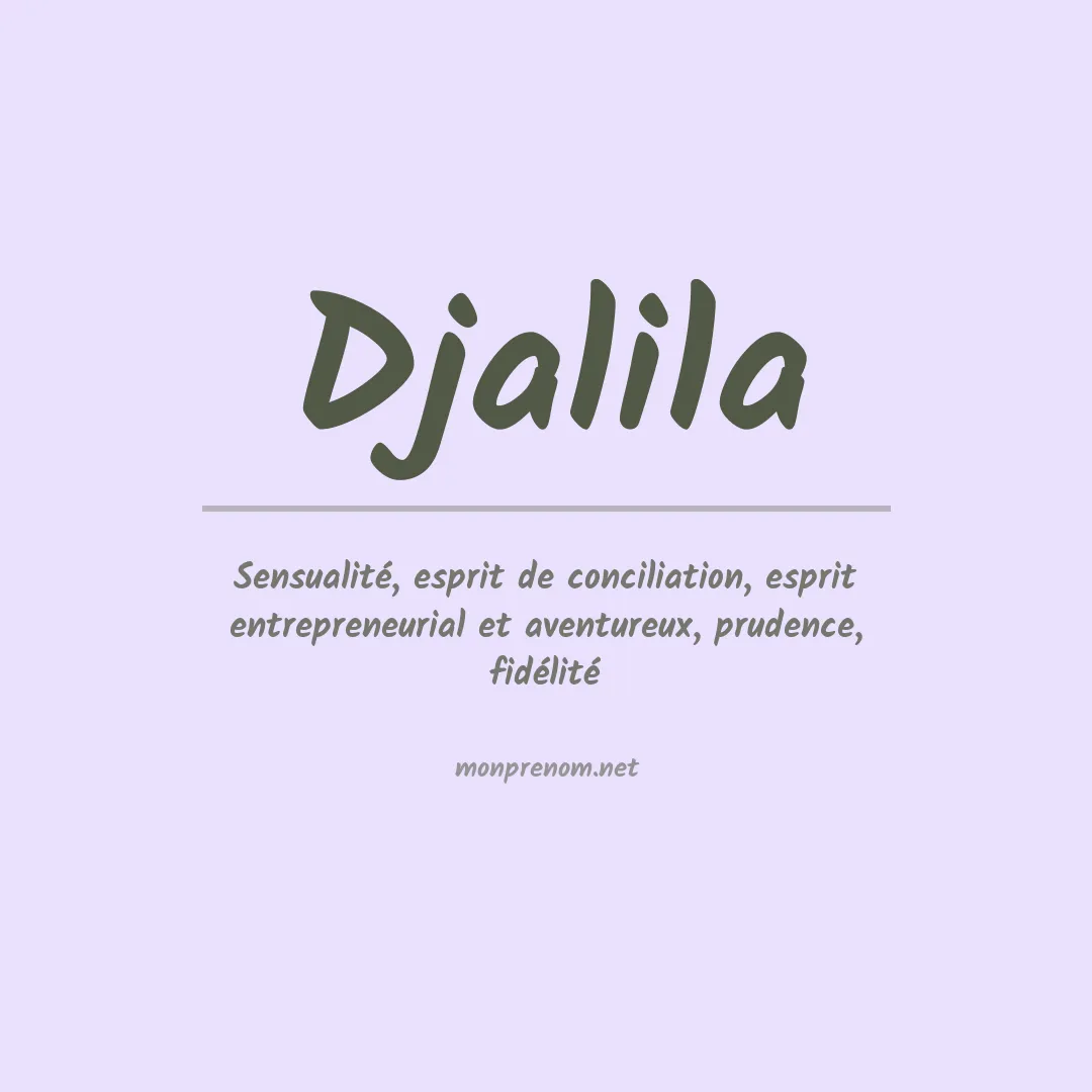 Prénom Djalila