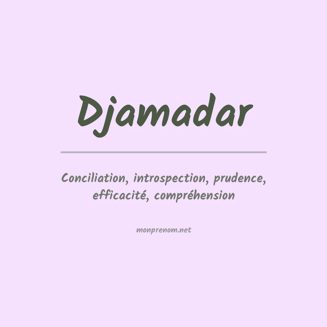 Prénom Djamadar