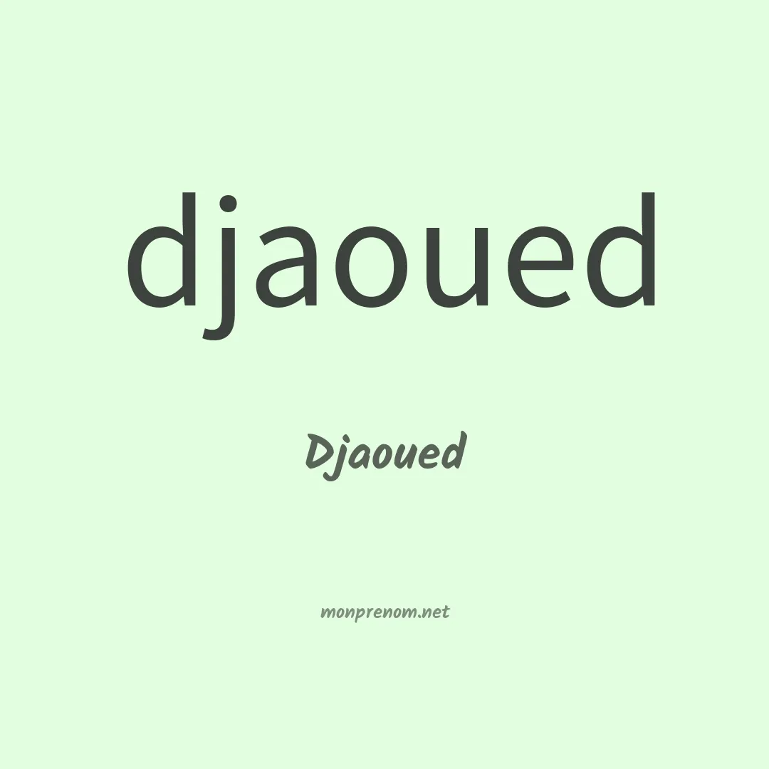 Djaoued en chinois