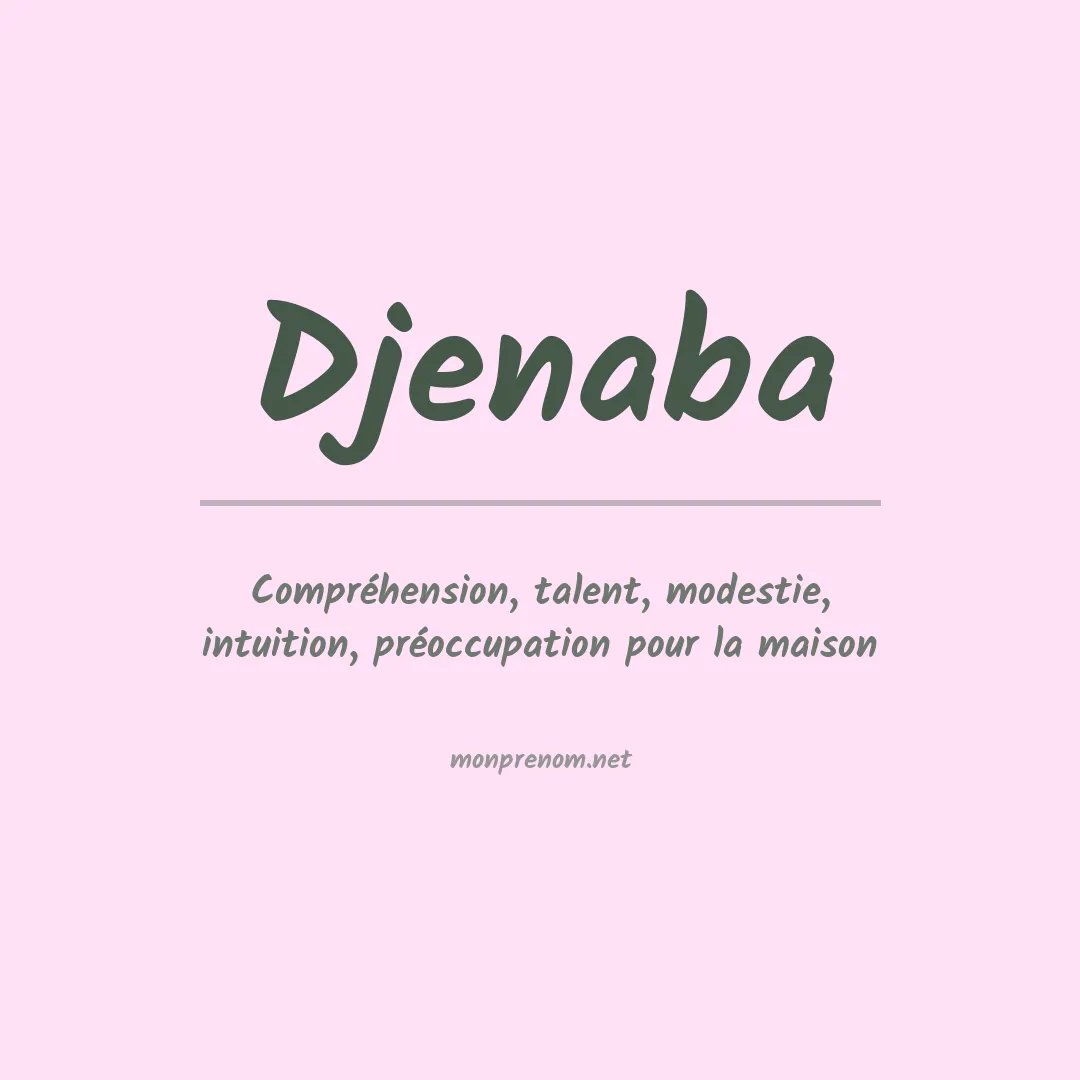 Prénom Djenaba