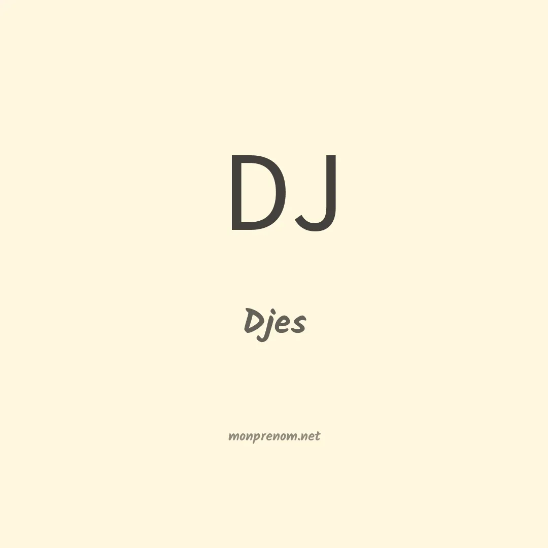 Djes en chinois