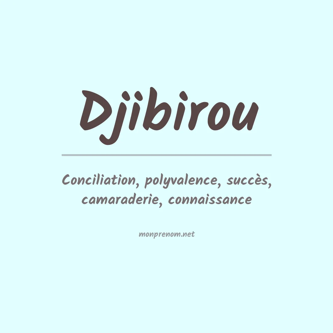 Prénom Djibirou