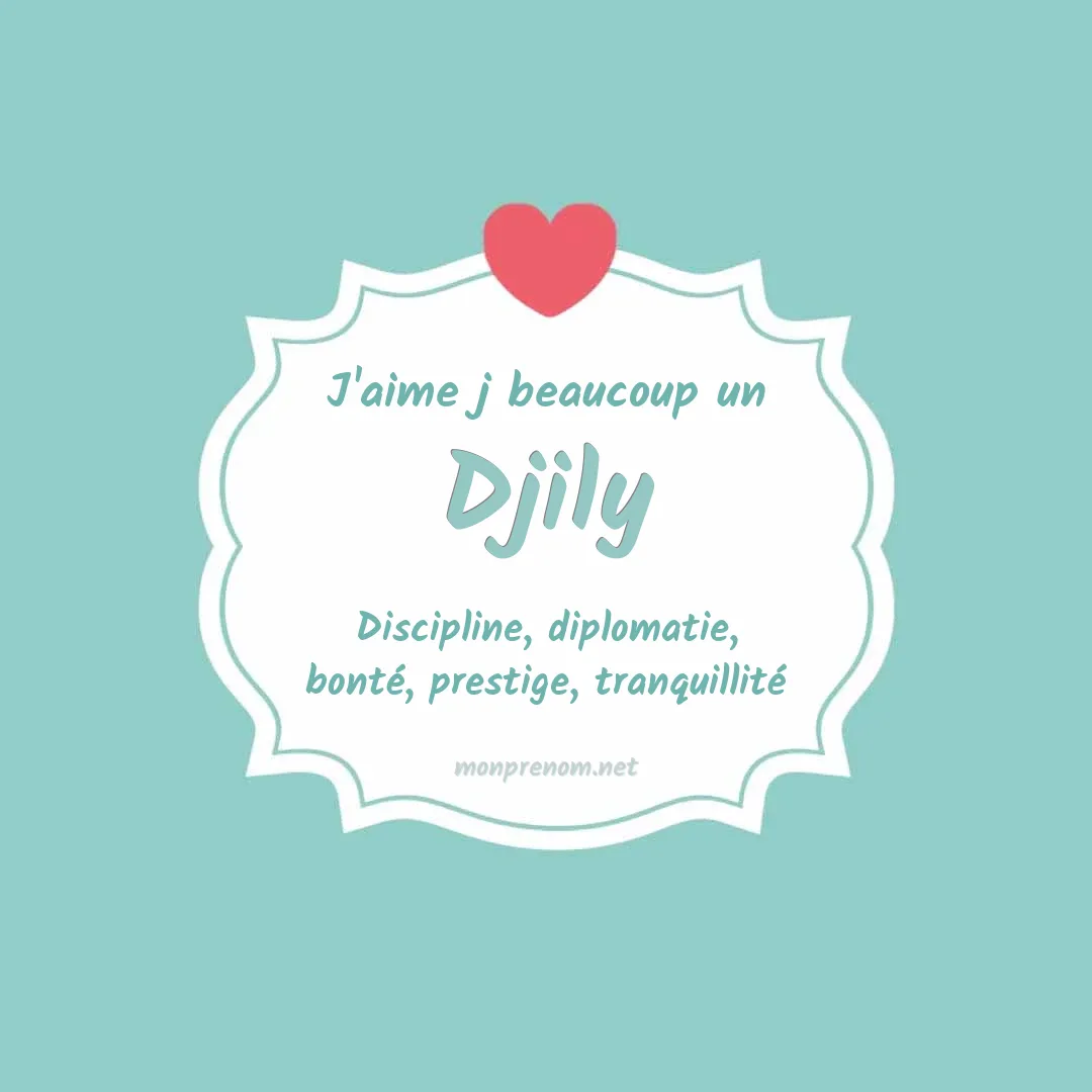 J'aime beaucoup Djily
