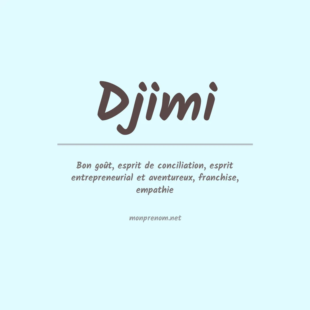 Prénom Djimi