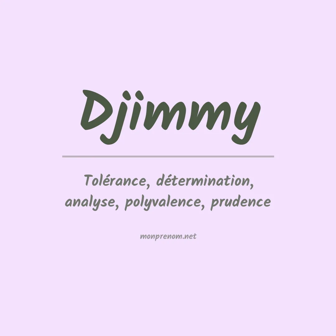 Prénom Djimmy