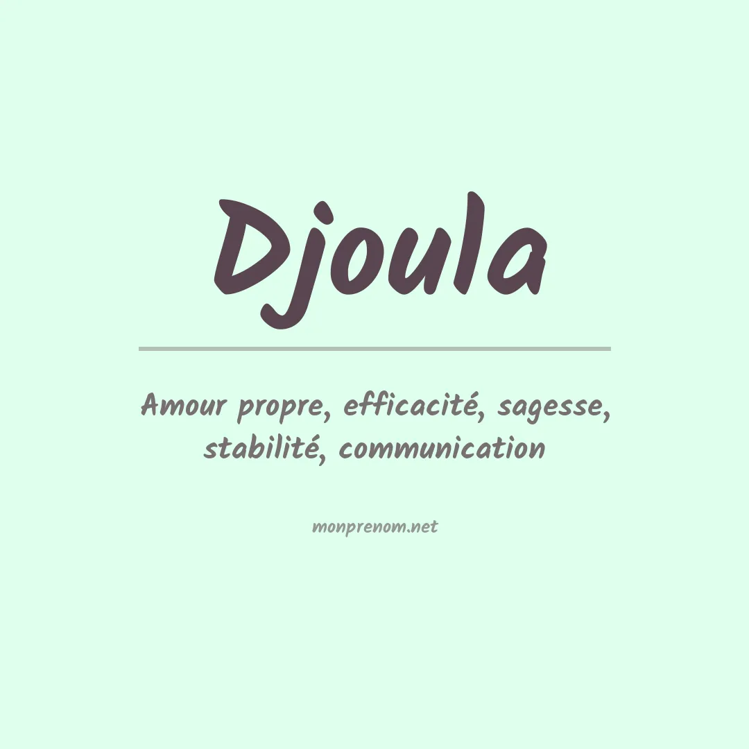 Prénom Djoula