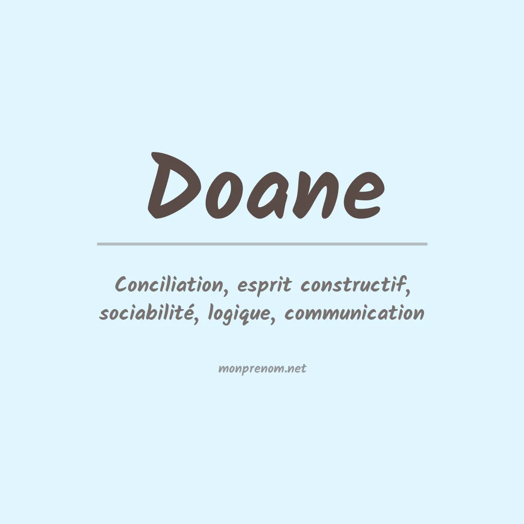 Prénom Doane