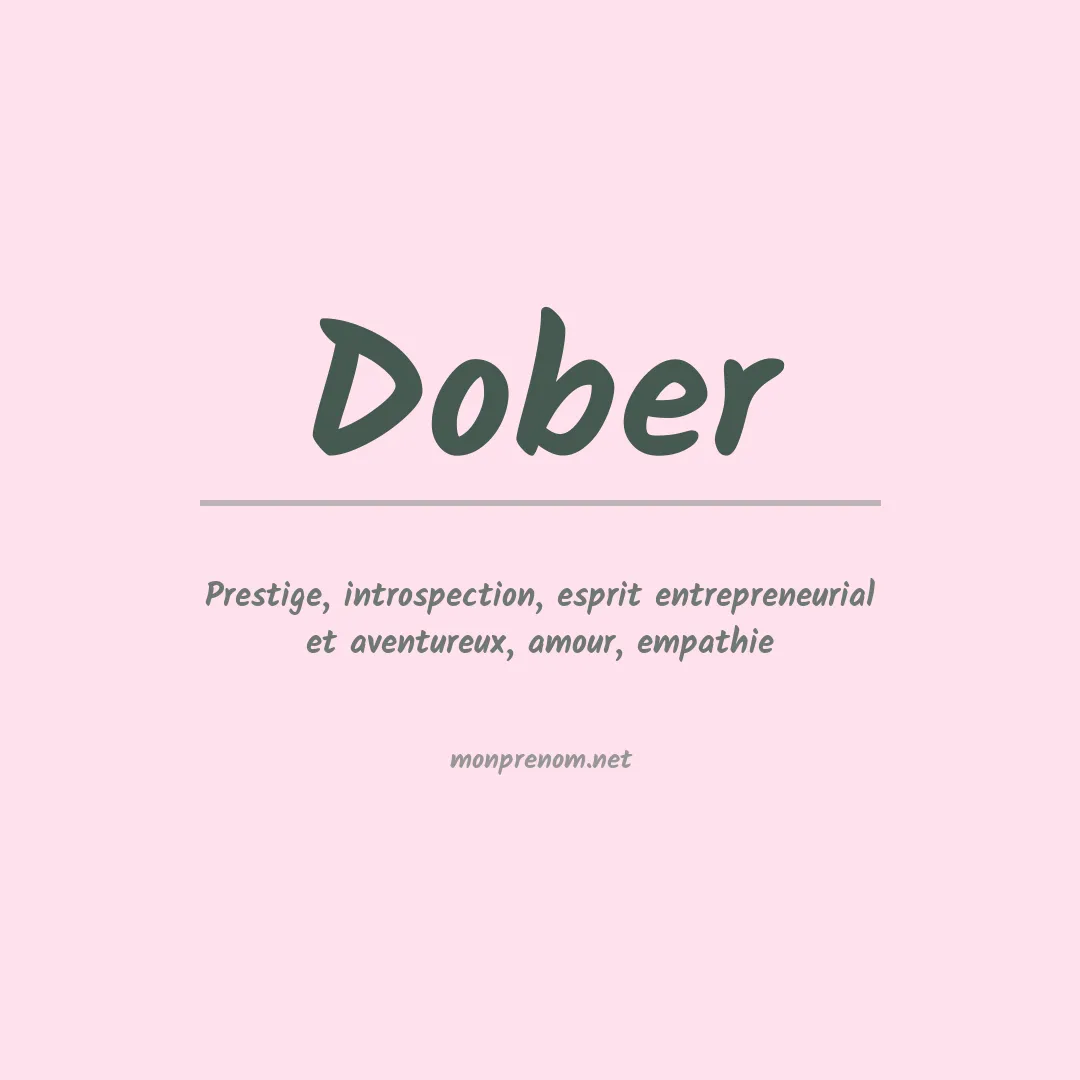 Prénom Dober