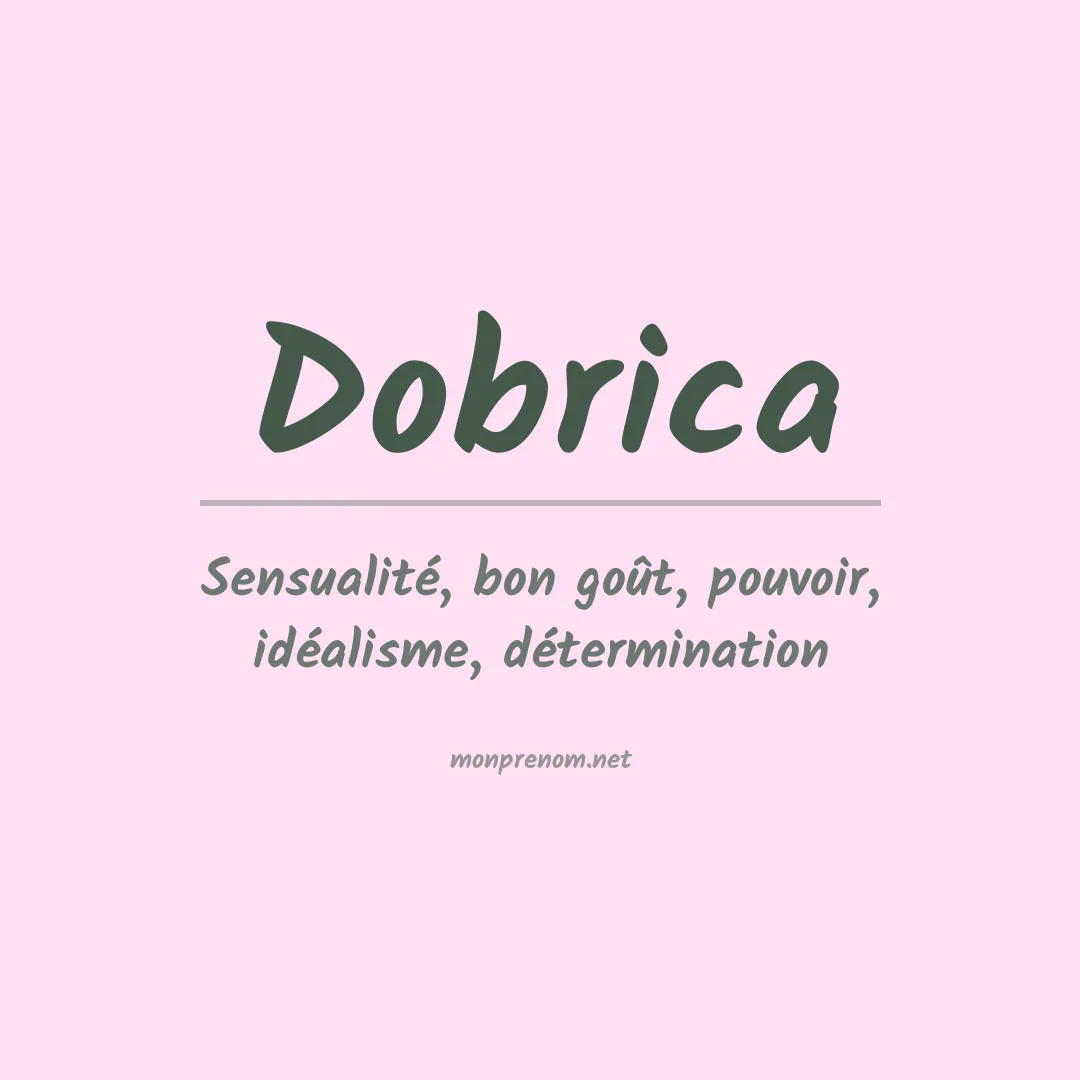 Prénom Dobrica