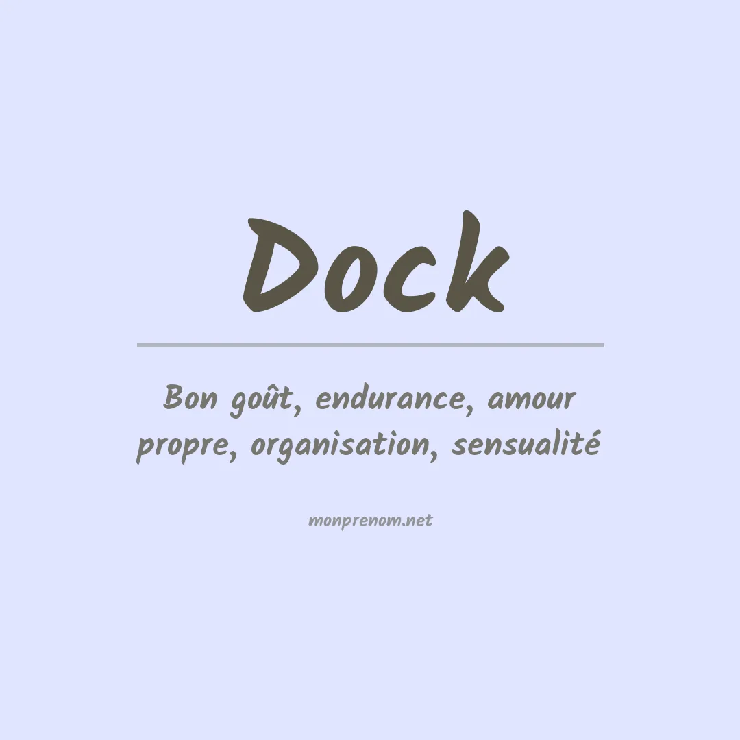 Prénom Dock