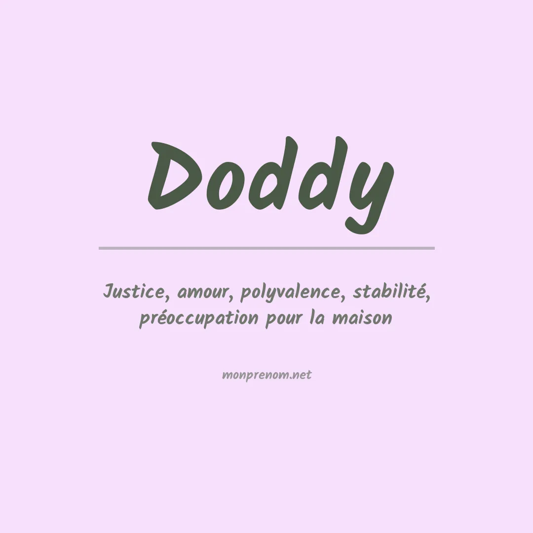 Signification du prénom Doddy