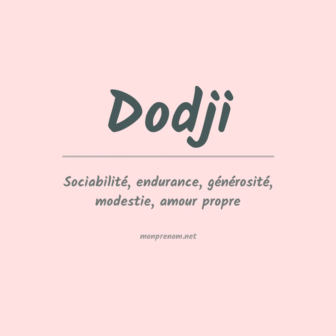Prénom Dodji