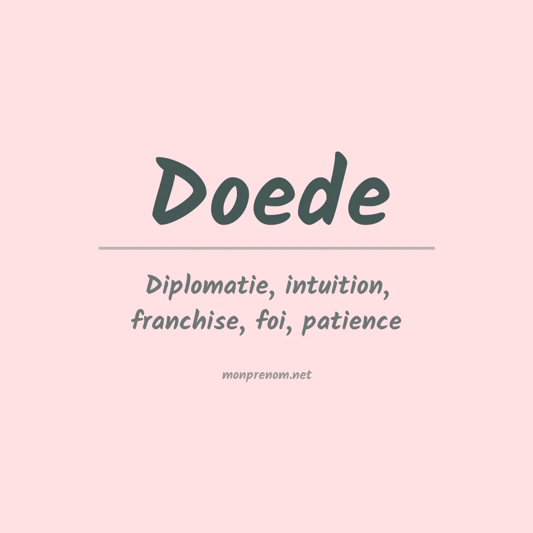 Prénom Doede