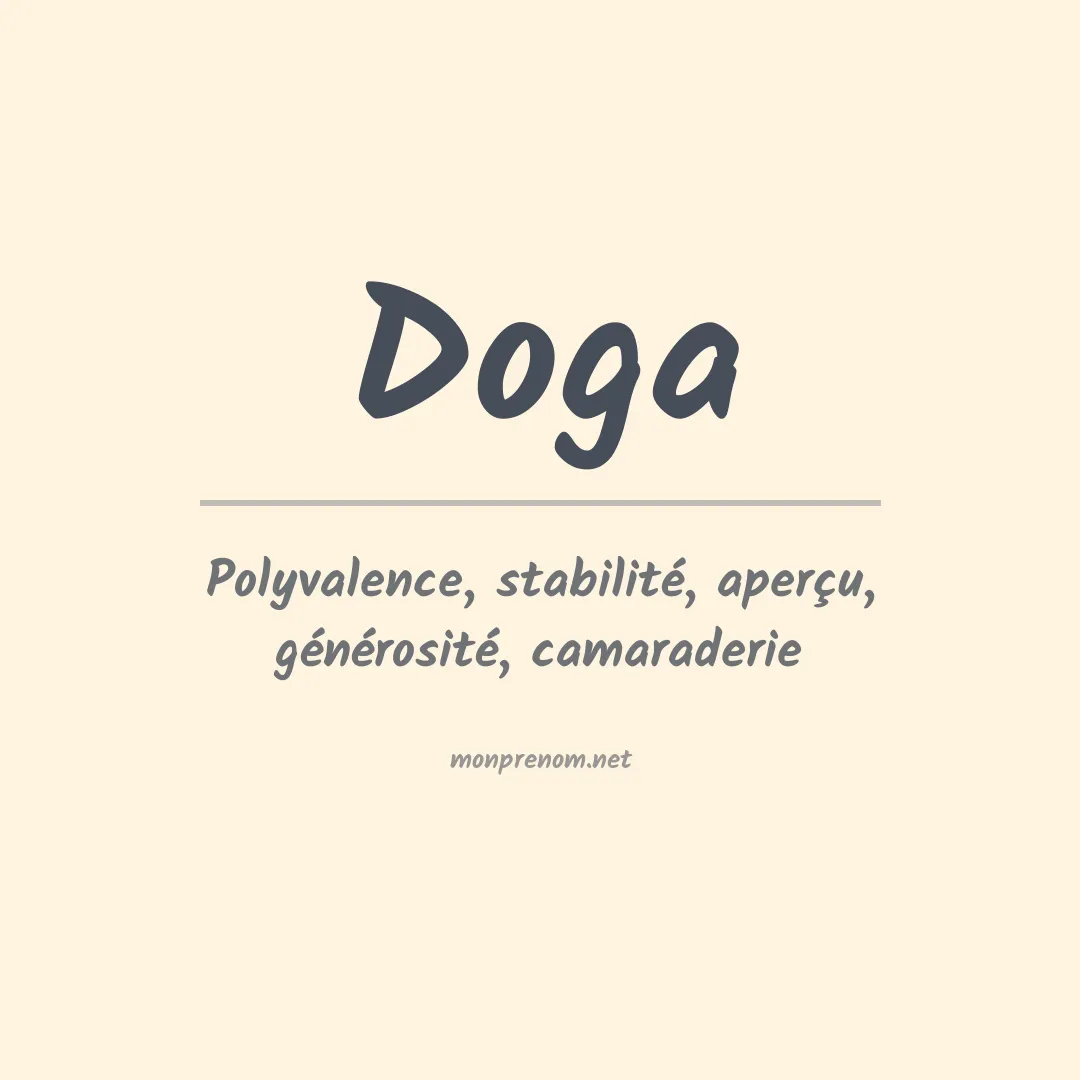 Signification du prénom Doga