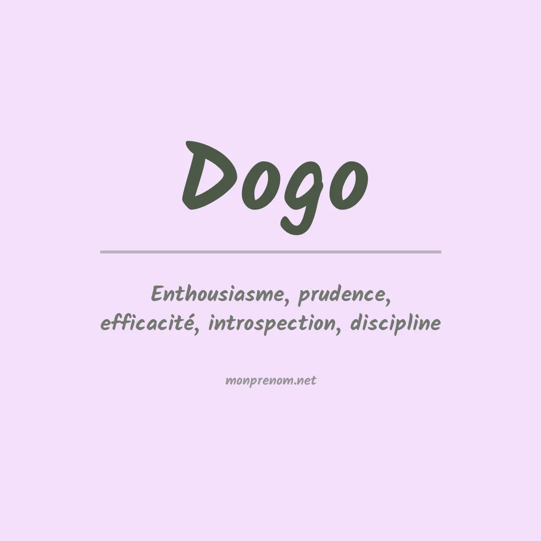 Signification du prénom Dogo
