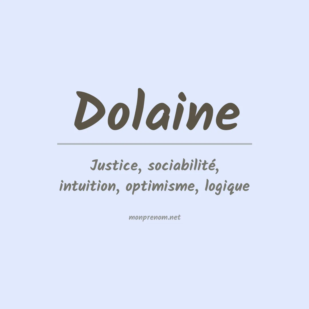 Prénom Dolaine