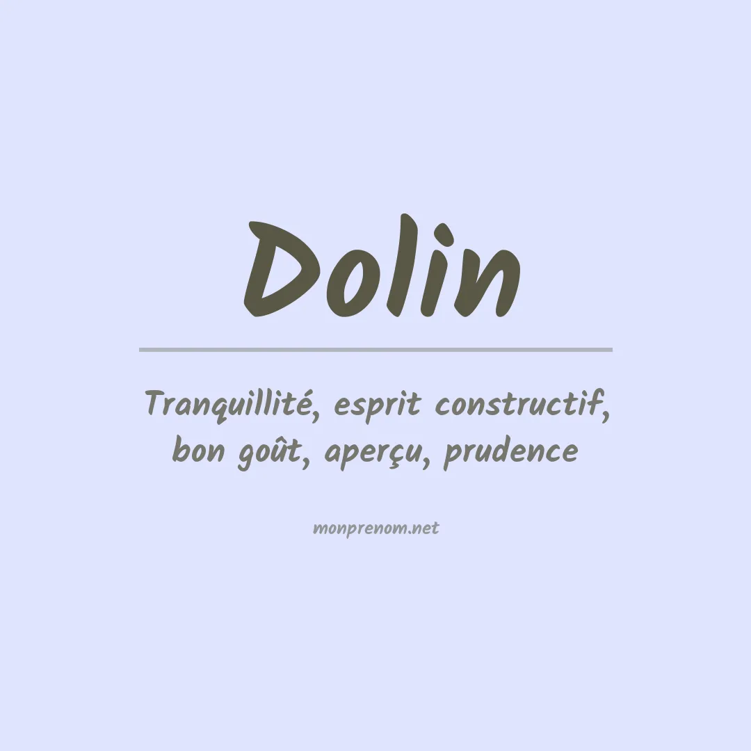 Prénom Dolin