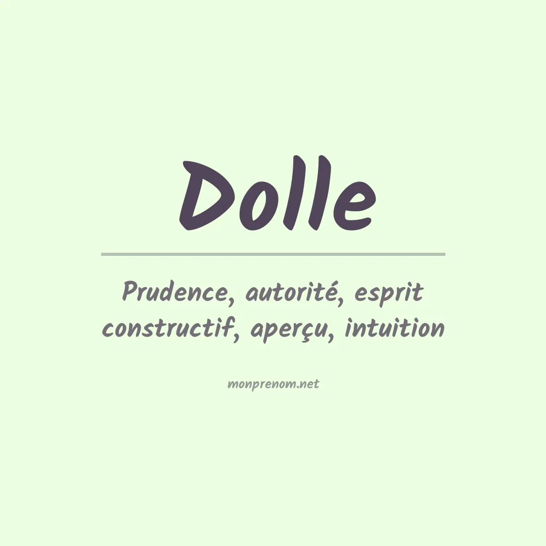 Prénom Dolle