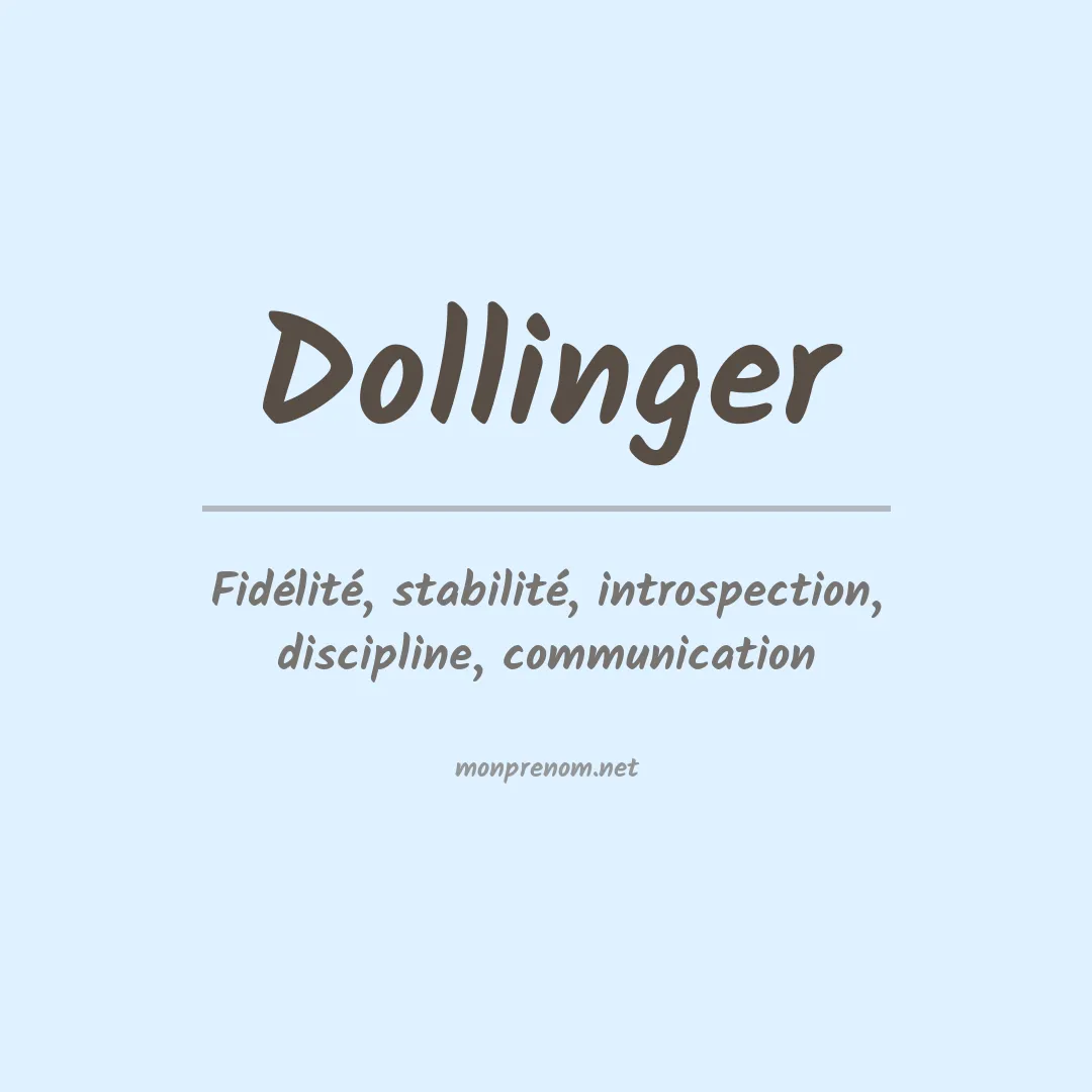 Prénom Dollinger